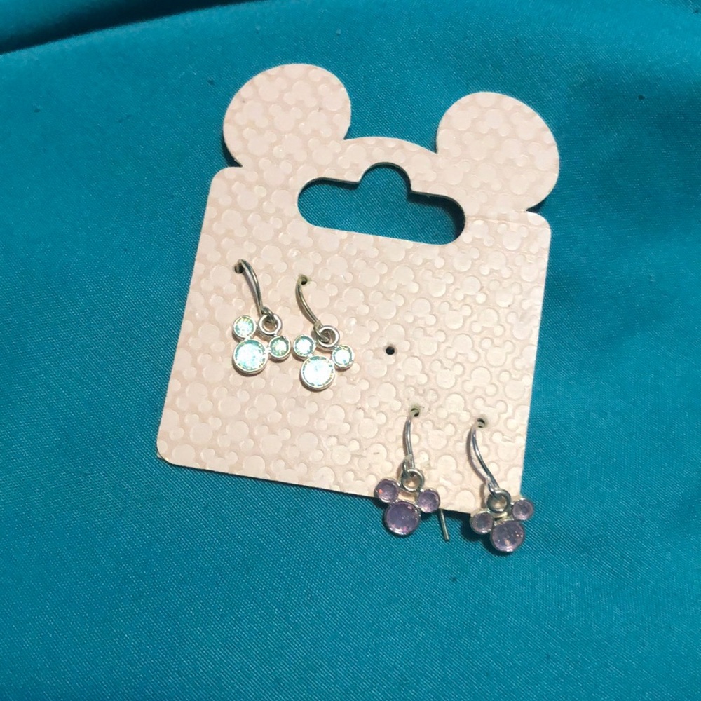 Two Pairs of Mickey Mouse Earrings - Picture 2 of 3